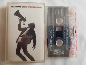 BRYAN ADAMS WAKING UP NEIGHBOURSAlbum Cassette like new former stored shop stock - Picture 1 of 2