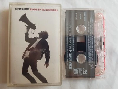 BRYAN ADAMS WAKING UP NEIGHBOURSAlbum Cassette like new former stored shop stock - Image 1 of 2