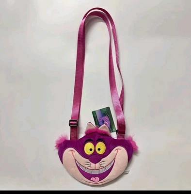 Bandolera Mini Cartera Bolso Cremallera Gato de Cheshire Alicia en el País de las Maravillas Nuevo Foto 1 de 4