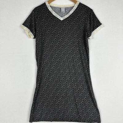 Vestido de noche mediano Mayfair para mujer negro con ribete de encaje gris estampado animal *leer* Foto 1 de 4