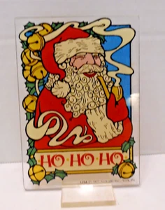 Vintage Yorkraft, Inc. Suncatcher Santa on Roof Top #1197 - Picture 1 of 6