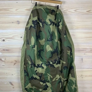 Gore-Tex USA Military Issue BIVY Sleeping Bag Cover Woodland Camo Zip Snap Sack - Picture 1 of 11