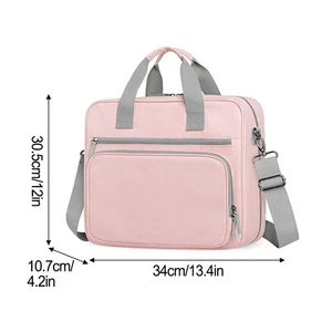 3 Inch 3 Ring Zipper Binder with Shoulder Strap and Rear Pull Rod Sleeves - Picture 1 of 7