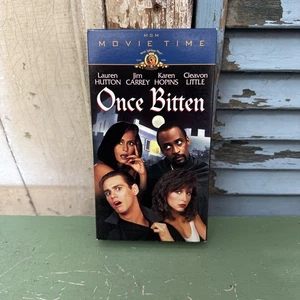 Once Bitten (1985) VHS Horror Comedy Jim Carrey Lauren Hutton Tested - Picture 1 of 6