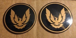 NOS 1982-1992 PONTIAC Firebird Trans AM CENTER HUB CAP Insert PAIR Bronze - Picture 1 of 5