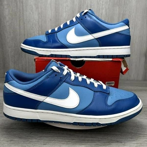 Nike Dunk Low Dark Marina Blu Bianco Argon UNC Uomo 14 DJ6188-400 Sneakers - Foto 1 di 12