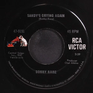 BOBBY BARE: sandy's crying again RCA 7" Single 45 RPM - Picture 1 of 2