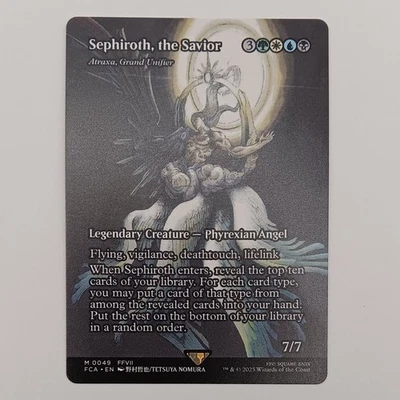 Sephiroth, the Savior SHOWCASE MTG Mythic Rare Magic Final Fantasy 7 Atraxa - Image 1 of 2