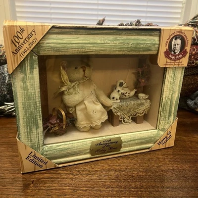 100th Ae. Oso de Peluche Caja de Sombras Theodore Roosevelt Edición Limitada Presidente  Foto 1 de 4
