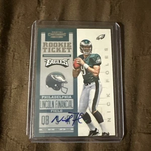 2012 Panini Contenders #218B Nick Foles SP/200 Autogramm - ROOKIE CARD - Bild 1 von 10