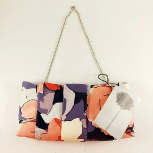 Coast, Clutch Bag/Purse in Purple, Pink & White Pattern, New with Tags - Picture 1 of 7
