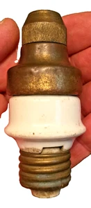 Hubbell Tandem Blade Attachment Plug Cap & Body Threaded Brass Strain Relief Cap - Picture 1 of 6