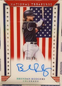 2020 Panini National Treasures - American Autographs BRENDAN RODGERS 09/10