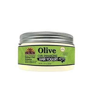 Olive Curl Enhancing Hair Yogurt For Styling&Curl Enhancing For Smooth,Glossy,Fr - Picture 1 of 2