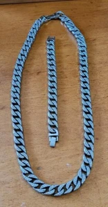 Mens Chain And Bracelet Set - Picture 1 of 7