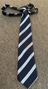 Boys Blue Striped Tie- Adjustable - Picture 1 of 5