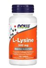 NOW FOODS - L-LYSINE - 500 MG - 100 TABLETS - NEW STOCK - EXP: JUNE 2027