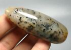 Polished Phantom Dendritic Banded Agate Massage Wand Picture Agate Reiki Stone