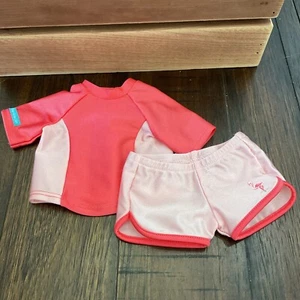 American Girl Swim Shirt & Shorts Set - 2015 - Two Piece Set - Retired - Picture 1 of 4