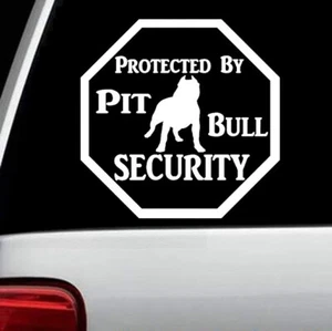Calcomanía de seguridad Pitbull coche calcomanía pegatina coche guardia perro sistema ventana B1108 - Imagen 1 de 3