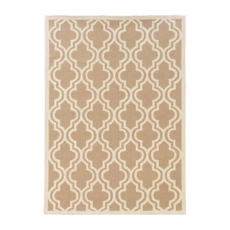 Alfombra de lana de cuatro hojas enganchada a mano Hawthorne Collection 1'10" x 2'10" Foto 1 de 1