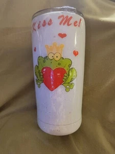 Frog prince Valentine’s 20 Oz  tumbler Ready To Ship. FREE SHIPPING! - Picture 1 of 1