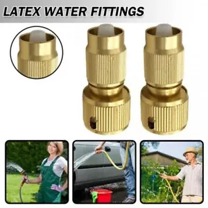 Expandable Hose Repair Adaptor Garden Hose Fitting Hose Brass Connector Kit - Picture 1 of 10