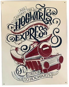 Harry Potter Officially Licensed 16x12.5in Metal Poster: Hogwarts Express London - Picture 1 of 1