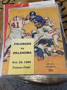 1970 Oklahoma Sooners Colorado Buffaloes Football Program OU CU Norman boulder - Picture 1 of 24