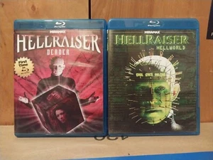 Hellraiser Deader and Hellworld Blu Ray Oop Rare Htf Cult Horror Echo Bridge - Picture 1 of 10