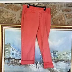 Neu Tribal Cropped Hose Guave Gr. 4 Neu mit Etikett koralle orange Pull-On Denim - Bild 1 von 10
