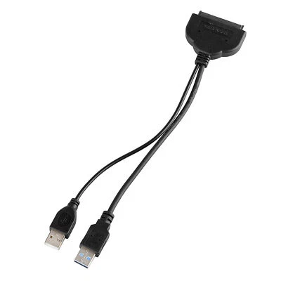 SATA 2.5" HDD to USB 3.0 Cable Adapter SSD Hard Disk Data Power External Cord - Image 1 of 4