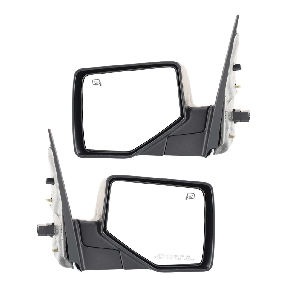 Juego de 2 espejos retrovisores para Ford Explorer 2006-2010 térmicos con luz de charco negro Foto 1 de 4