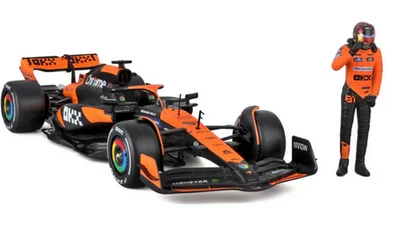 1:24 Bburago B18-28040P Oscar Piastri McLaren F1 Team MCL38 #81 Miami GP 2024 - Immagine 1 di 2