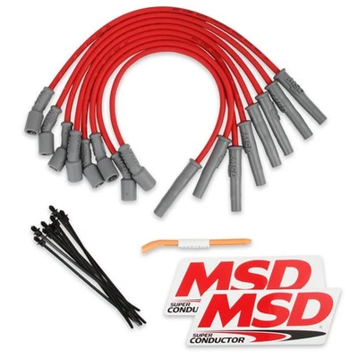 31639 MSD Spark Plug Wires Set for F350 Truck F250 F150 Ford F-350 Super Duty - Image 1 of 4
