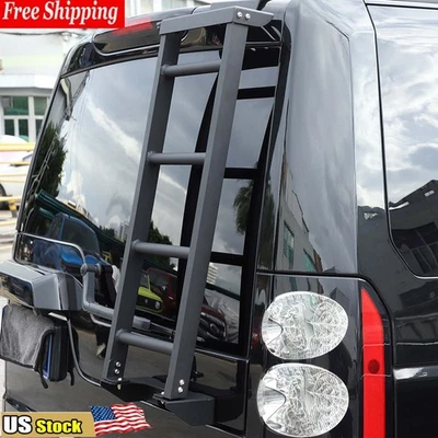 Алюминиевая задняя лестница подходит для задней двери Land Rover LR3 / LR4 2004-2016 - Изображение 1 из 4