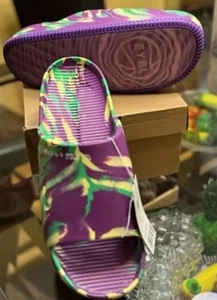 Nike EYBL Calm Slides 2024 “Welcome To The EYBL Family” Size 9 Very Rare - Picture 1 of 10