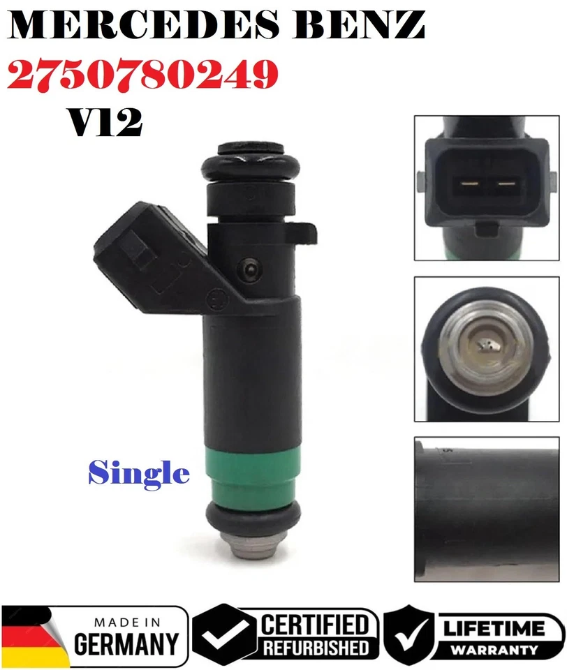 ✅ GENUINE Fuel Injector 2003-2014 MERCEDES S600 CL600 SL600 Maybach # 2750780249 Foto 1 de 1