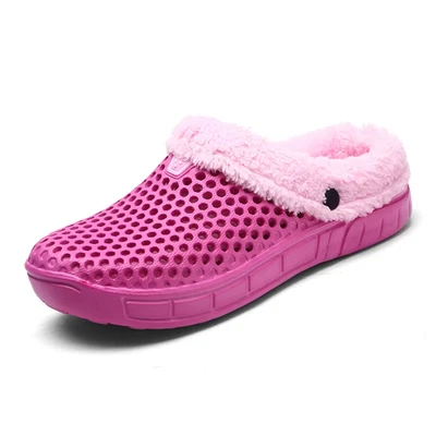 H Winter Hausschuhe Herren Damen Warm Gefüttert Rutschfest Weiche Clogs Geschenk - Bild 1 von 4