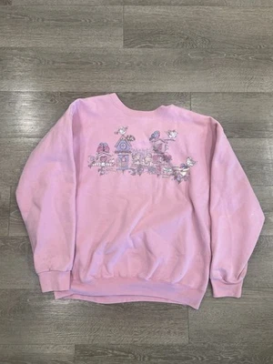vintage northern reflections Nature Birds Pink Crewneck Sweater, Men’s Medium - Image 1 of 4