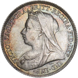 Chelín 1895 - Moneda de plata británica Victoria - Excelente - Imagen 1 de 2