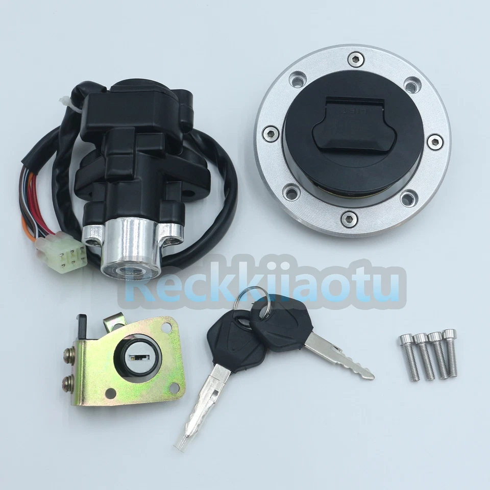 Ignition Switch Fuel Gas Cap Lock Key For Suzuki GSXR750 2004-2015/ SFV650 09-15 - Image 1 of 4