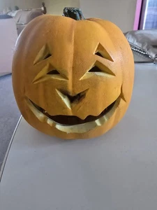 Vintage Gemmy Kürbis Jack O Laterne beleuchtet Halloween Deko - Bild 1 von 1