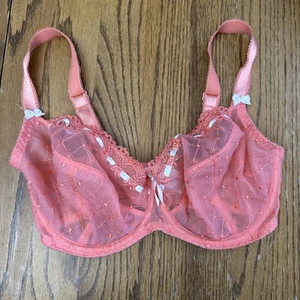 Curvy Kate Portia Sheer Balcony Bra 32G Spice Orange Sexy Lingerie - Picture 1 of 9