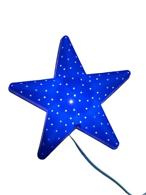 宜家 Smila Stjarna 蓝色星形灯插头和开关趣味家居装饰 — 第 1/4 张图片