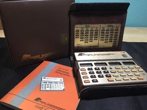 Calculadora de golf vintage PGA Tour Eagle Scoremaster probada con estuche y manual - Imagen 1 de 12
