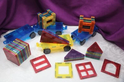 Playmags & Shapemags Assorted Lot Magnetic Blocks - Image 1 of 4