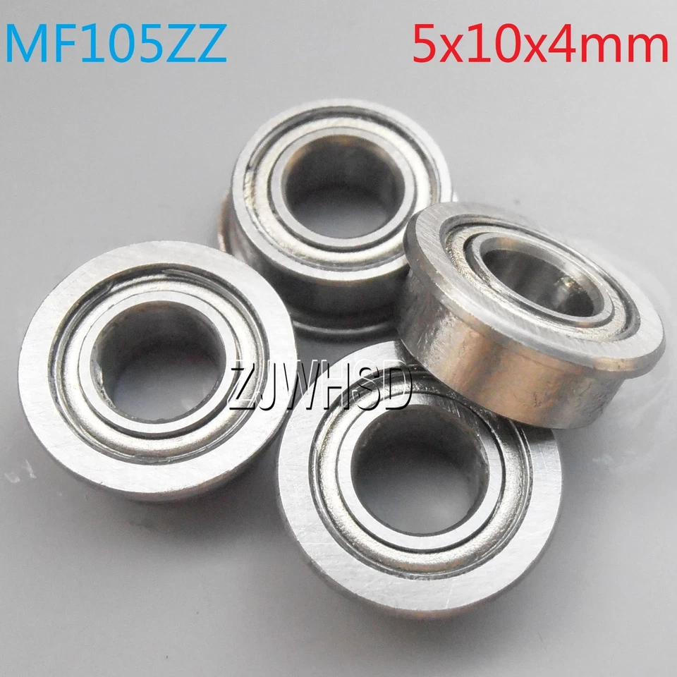 4pcs MF105zz Sealed Flange Bearing 5 x 10 x 4 mm for TAMIYA TRAXXAS RC Hobby DIY - Image 1 of 1
