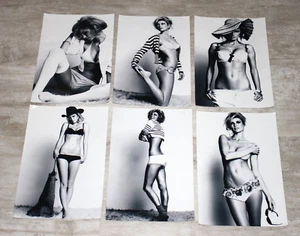 Portfolio Bundle of 6 8x10 Photographs Black & White Sexy Tall Skinny Girl Woman - Picture 1 of 13