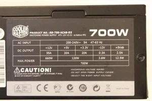 Cooler Master B700 700W (RS-700-ACAB-D3) ATX Netzteil 700 Watt 80+ #90724 - Bild 1 von 1